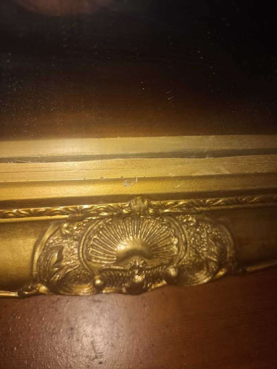 Patterned Gilded Vintage Mirror