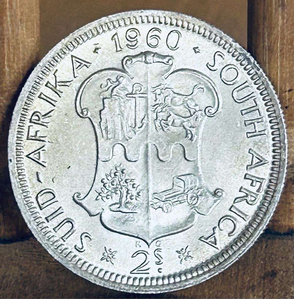 1960 SILVER 2 SHILLING UNC