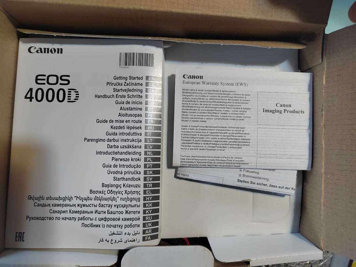 Canon 4000D DSLR Twin Lens Camera Kit