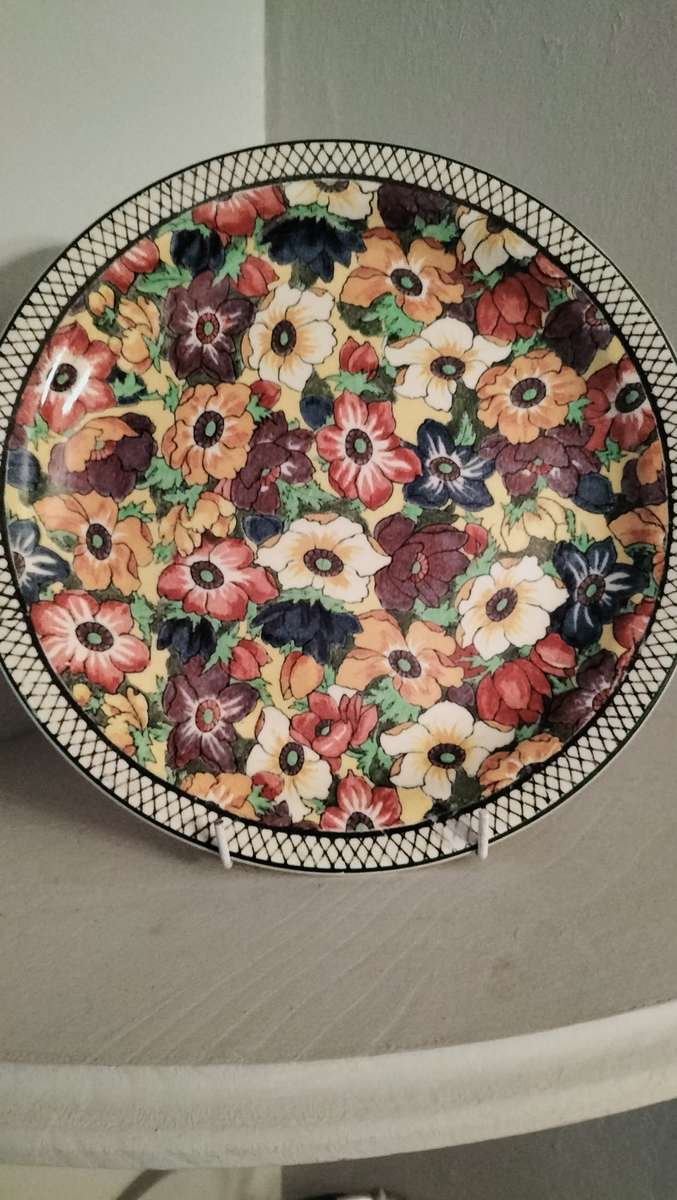 Royal Doulton Persian Anemone Rack Plate C 1938