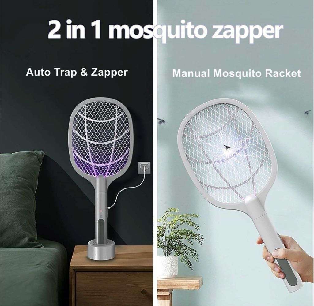 Mosquito Zapper Rechargeable Racket Fly Swatter
