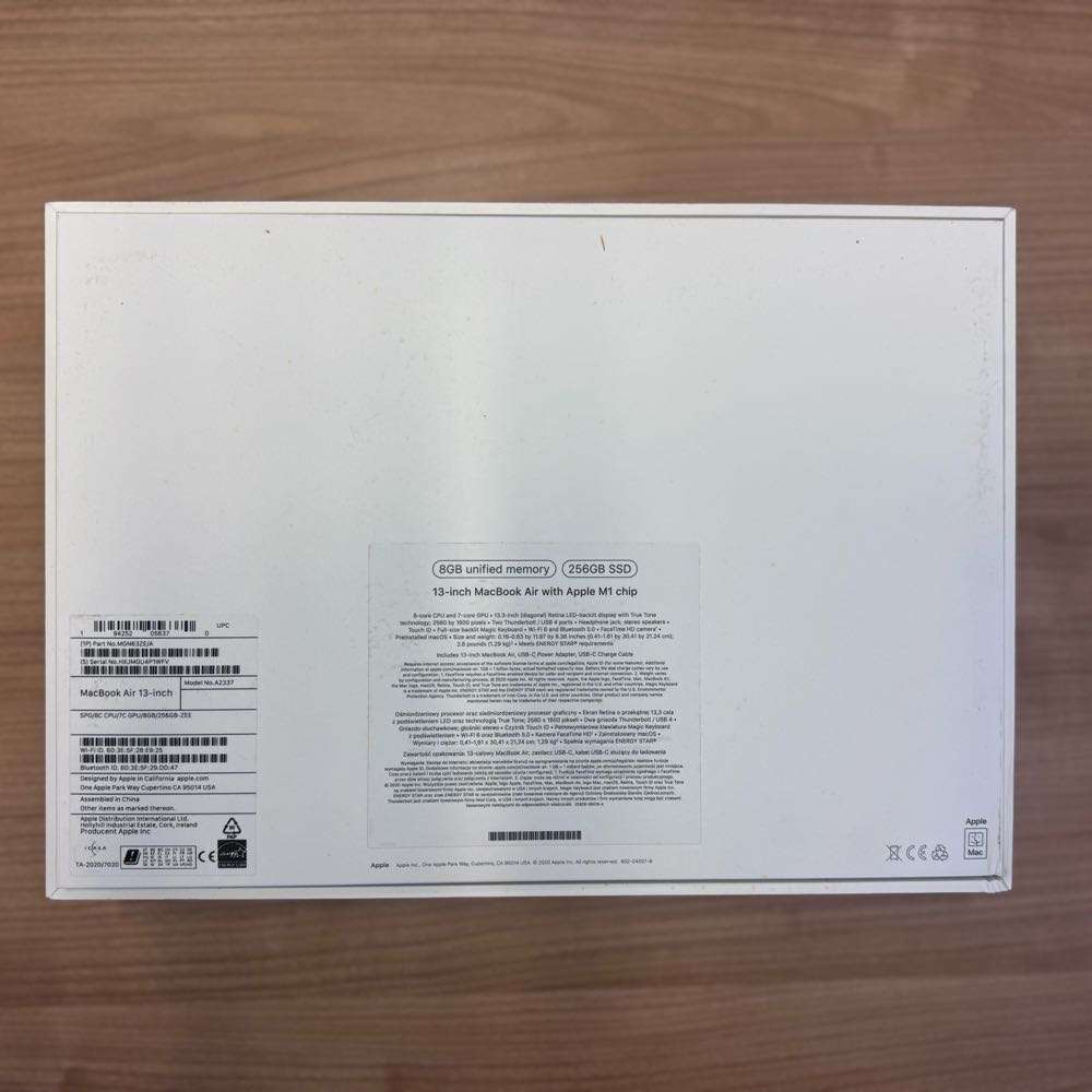 MacBook Air 13-inch | Apple M1 chip | 256GB - Space Grey-