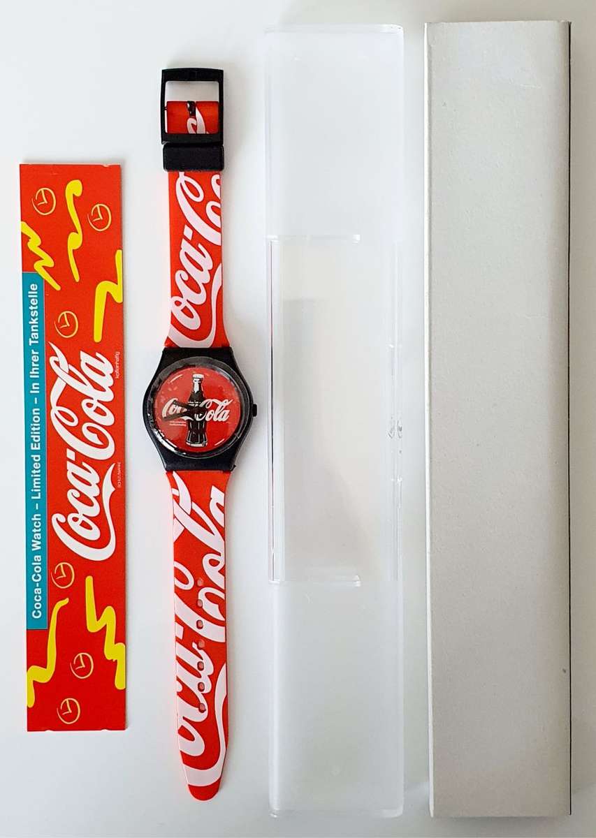 VINTAGE COCA COLA - COKE WATCH - SWATCH STYLE  - TOP COLLECTIBLE