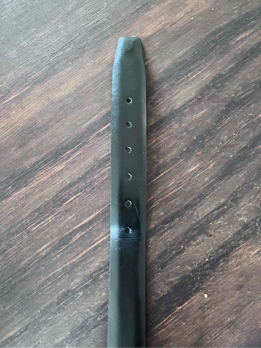 David Jones mens black leather belt (97cm-102cm)