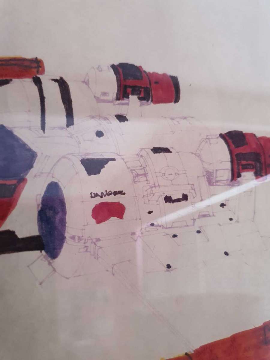 Star Wars - Empires strikes Back and Return of the Jedi - Original X-Wing Dyeline Print