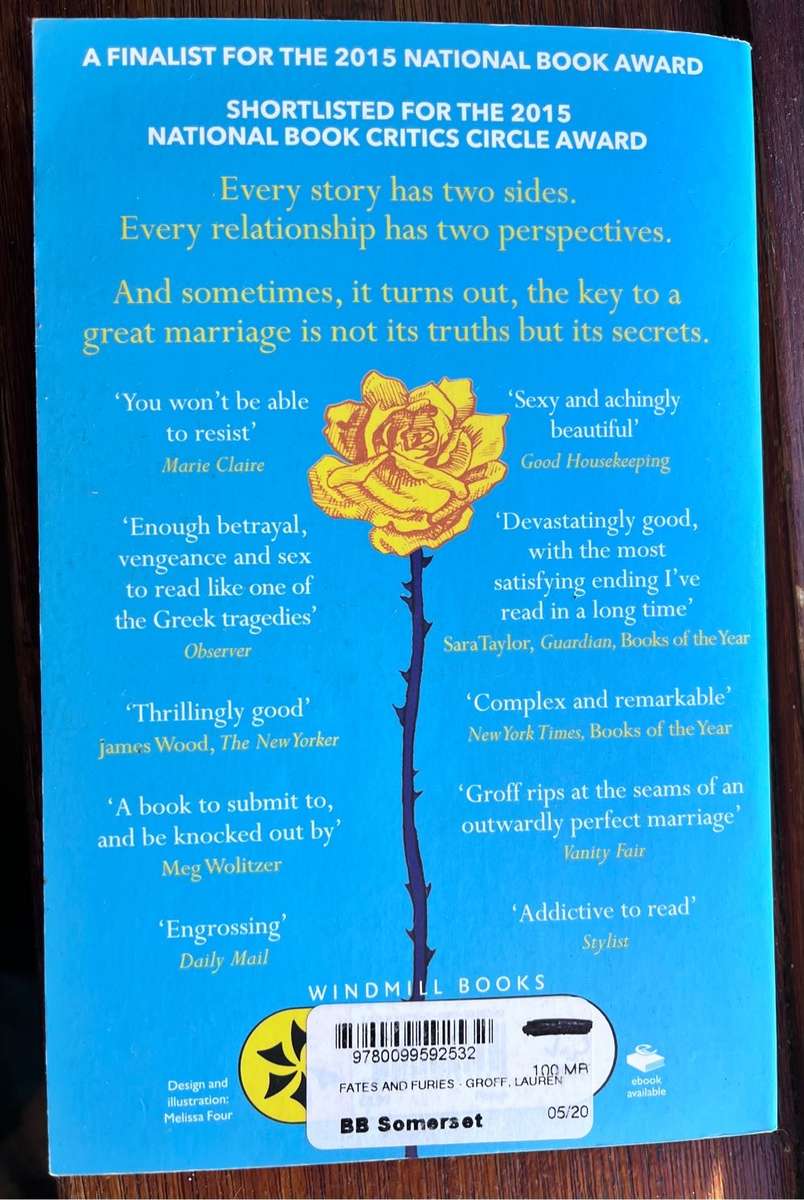 Fates an Furies - Lauren Groff (2015) 9780099592532