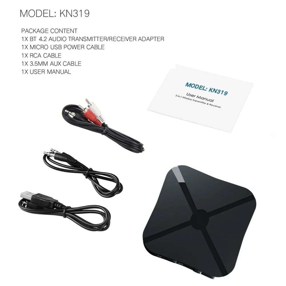 KN319 Rechargeable Bluetooth receiver and transmitter