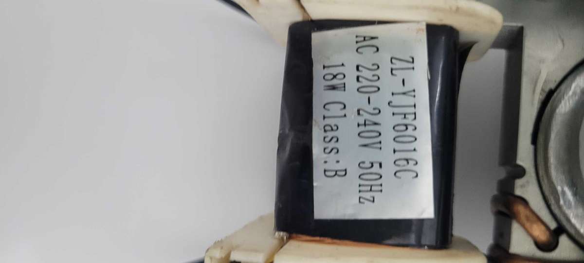 18w Oven Motor YJF6016C. Random Colour: Blue/Black (Bid Piece)