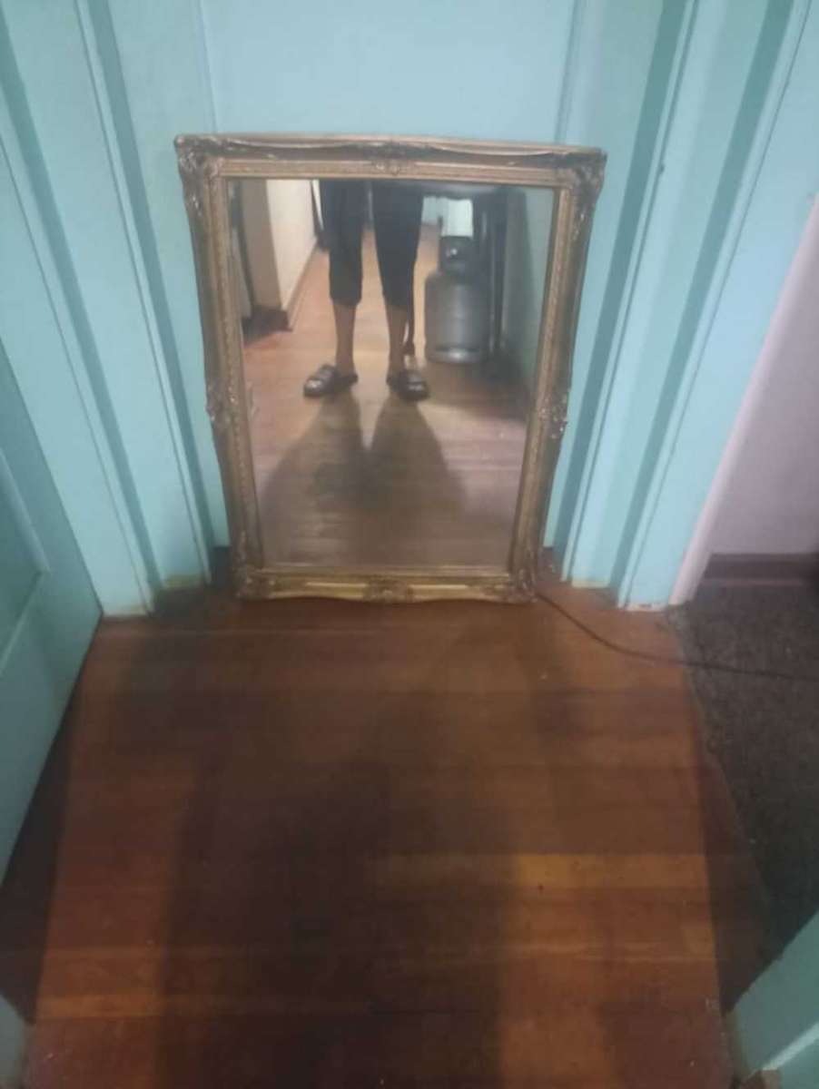 Patterned Gilded Vintage Mirror