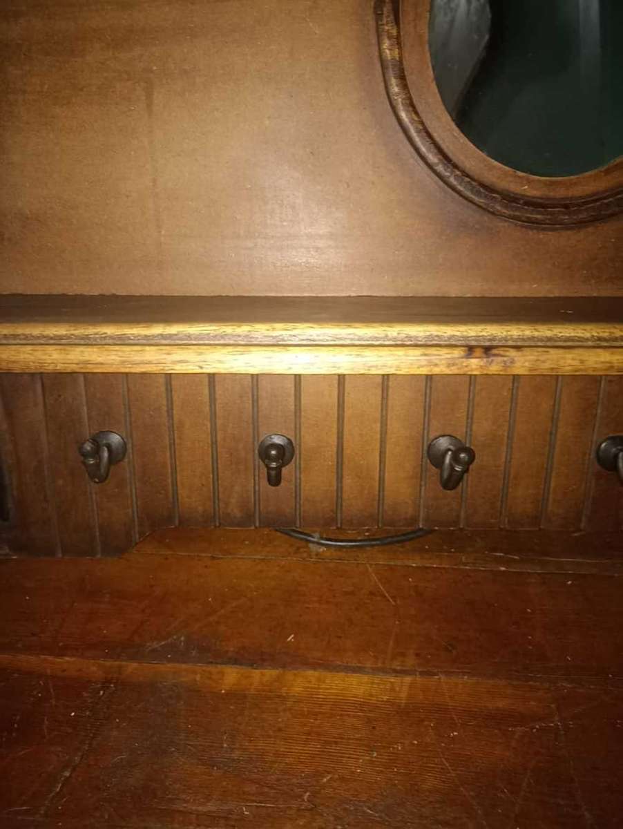 Vintage Oak Coatrack