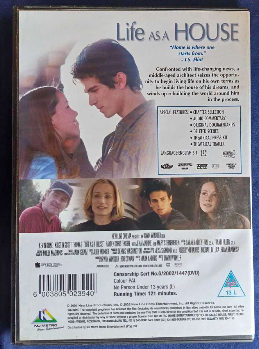 Life as a house dvd
