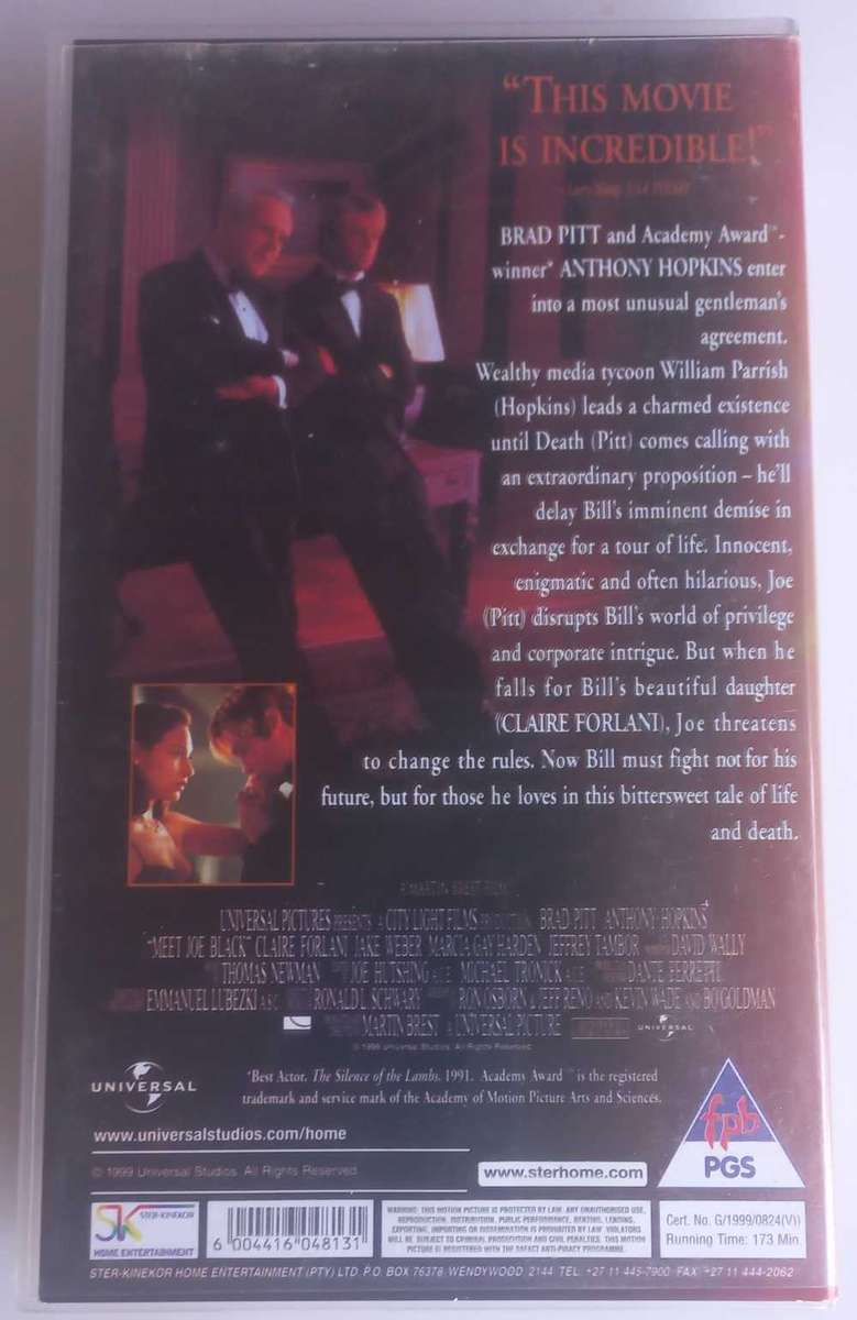 Meet Joe Black VHS