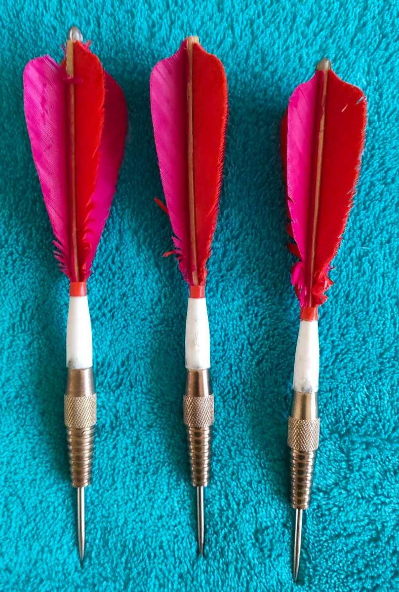 Vintage feather darts