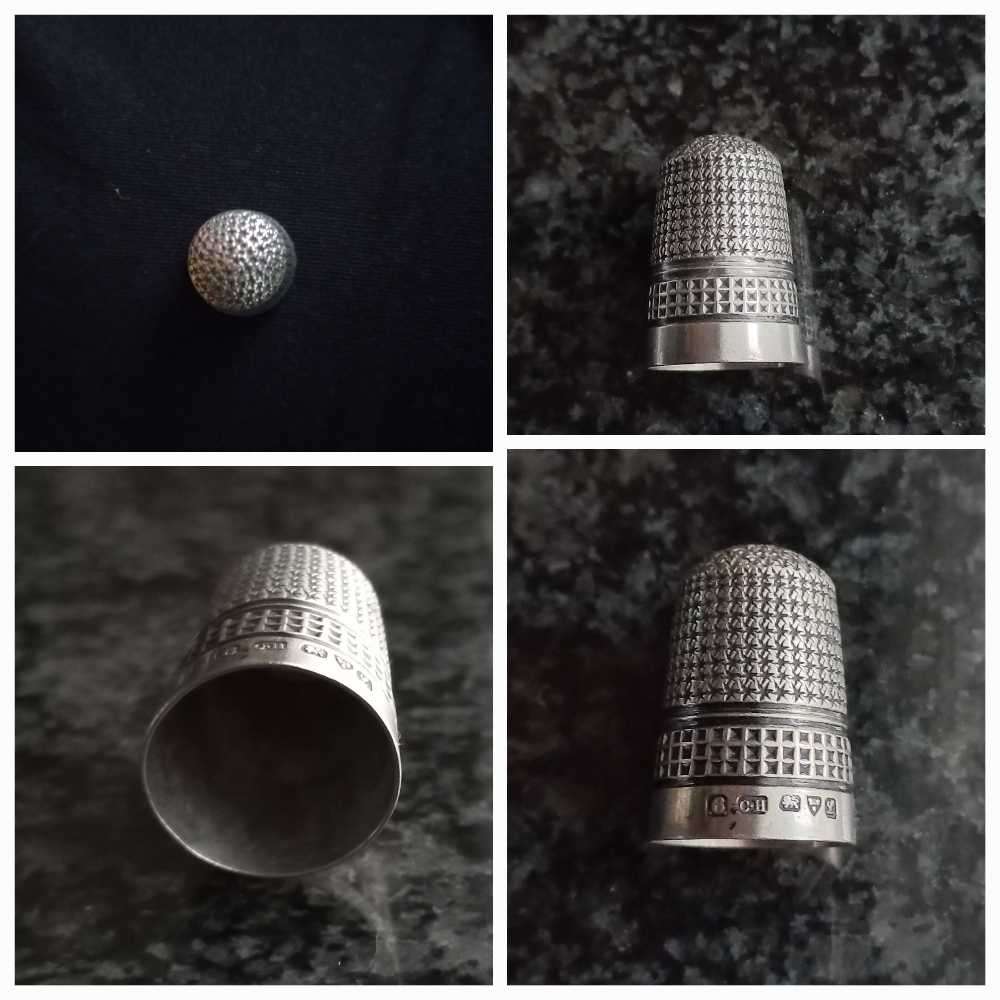 Vintage metal/silver thimbles