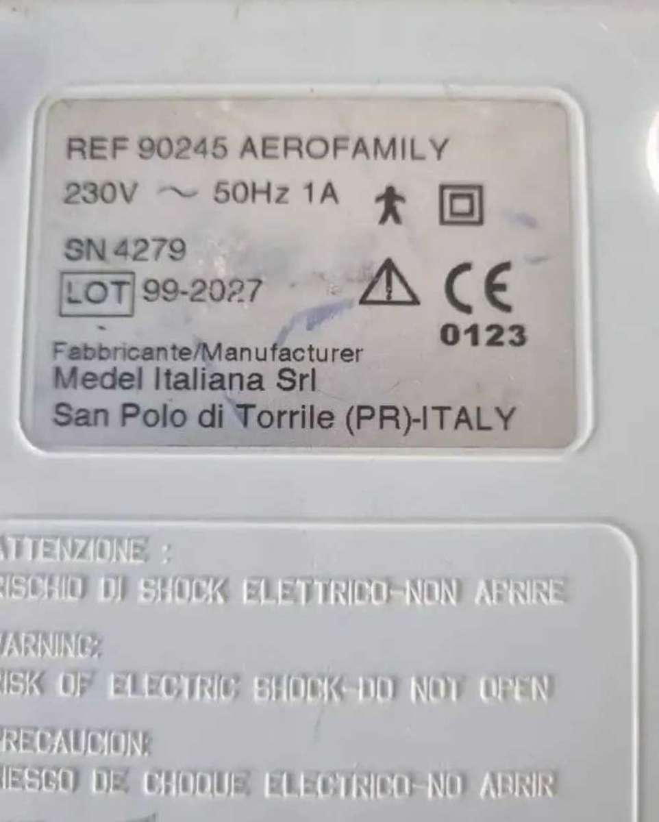 AEROFAMILY MEDAL MODEL 90245 NEBULIZER