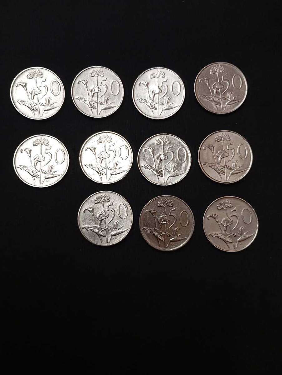 Republic of South Africa 50 Cent 1976-1990 Coins