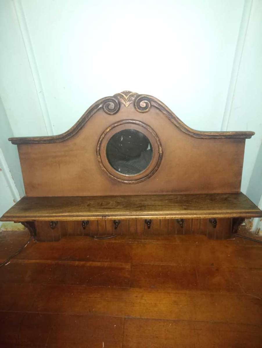 Vintage Oak Coatrack