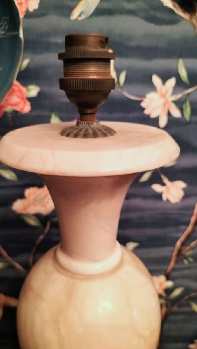 Pair of Marble And Brass Table Lamps