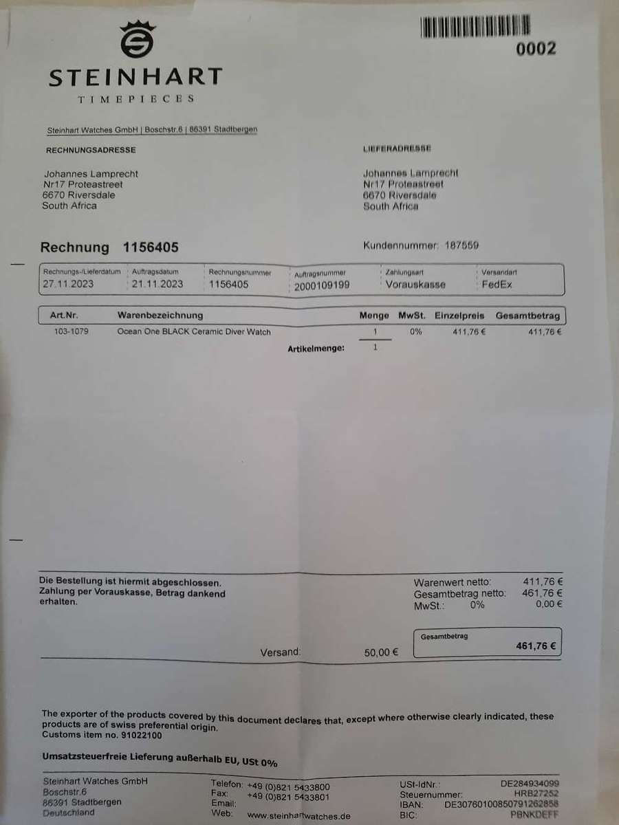 Mens Divers Watch Automatic 42mm Stainless Steel.