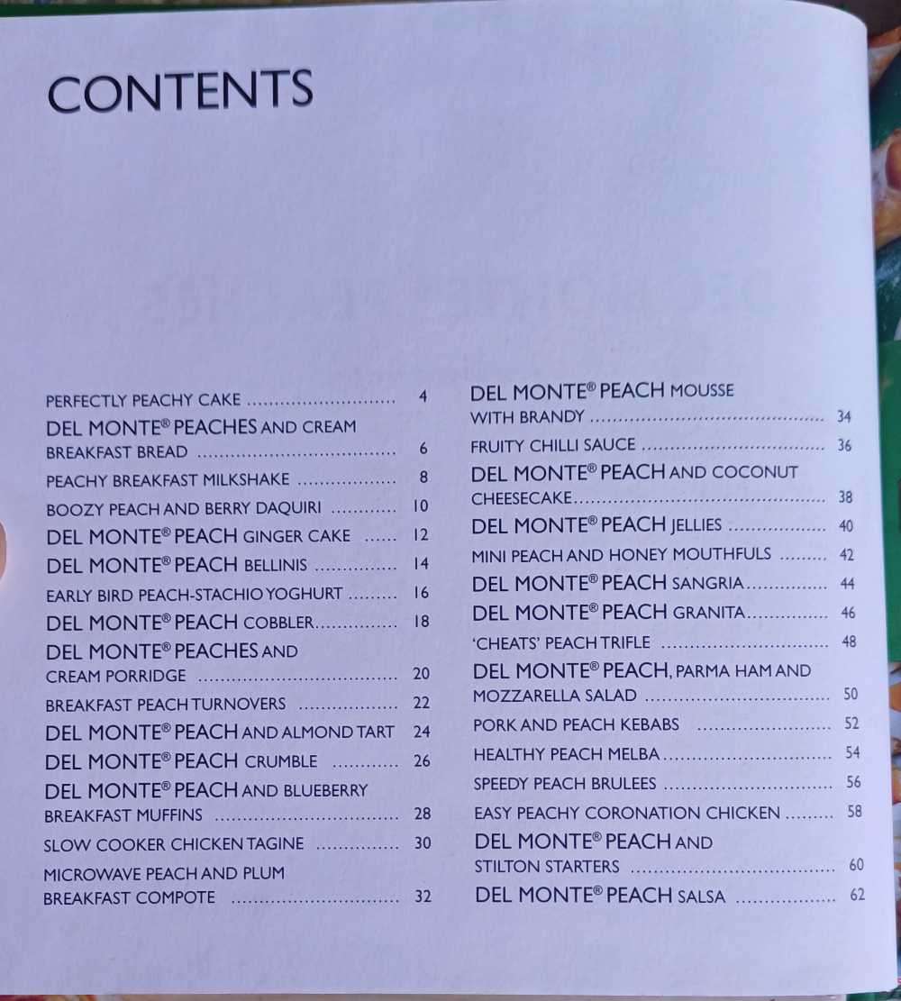 Hachette - Del Monte peaches 30 best loved recipes