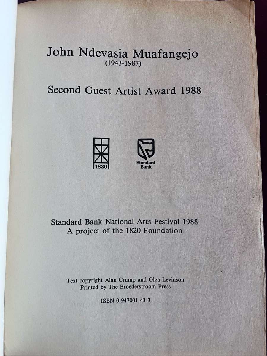 John N. Muafangejo - Second Guest Artist Award 1988 - catalogue of 111 Works