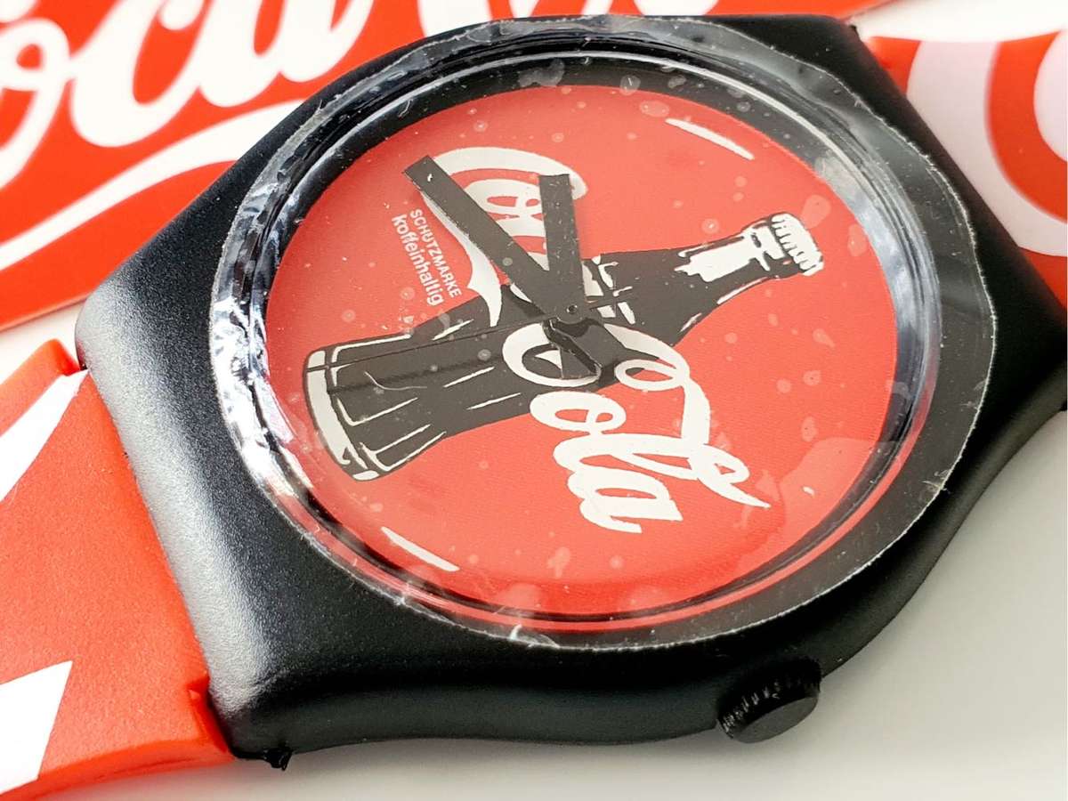 VINTAGE COCA COLA - COKE WATCH - SWATCH STYLE  - TOP COLLECTIBLE