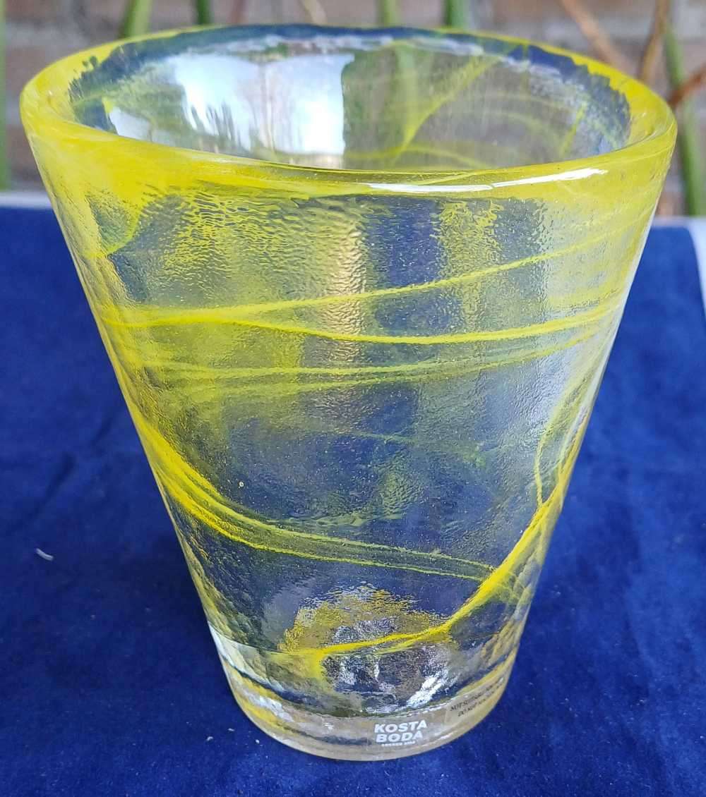 2 x Kosta Boda tumblers