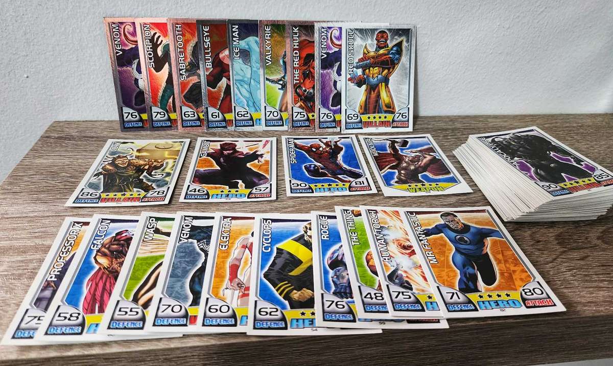Topps Marvel Hero Attax Cards (65 Cards)