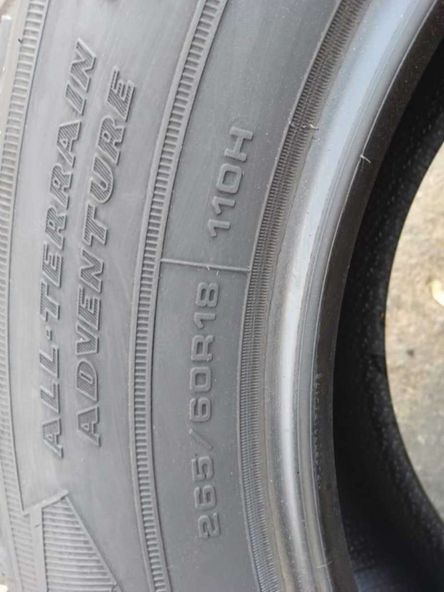 265/60/18 Goodyear Wranglar AT. Great Condition