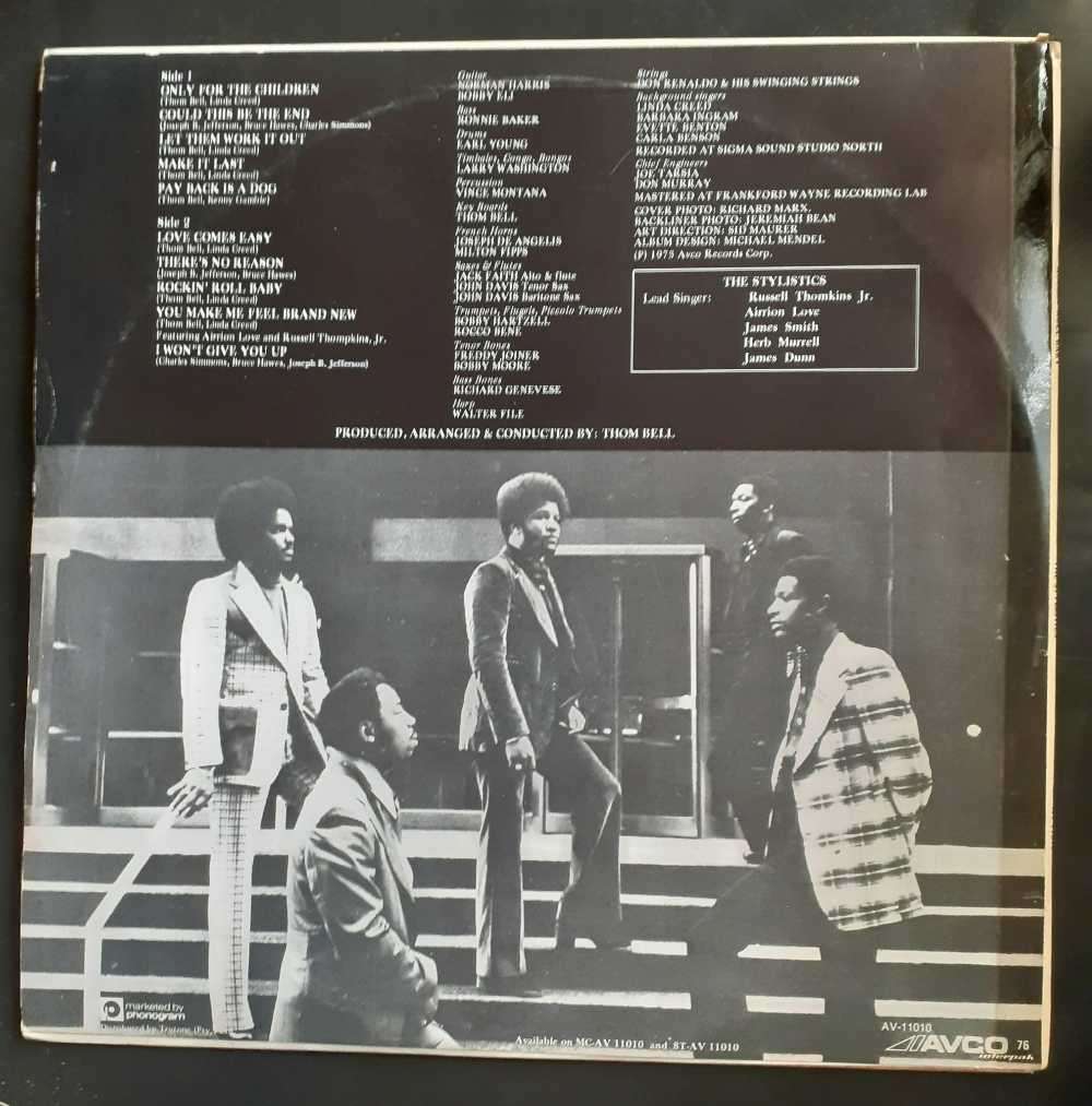 The Stylistics - Rockin' Roll Baby LP Vinyl Record