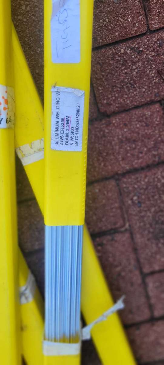 5Kg UNUSED Quality 3.2mm Aluminium Welding Rods. 100cm long Packs (AWS ER5356)