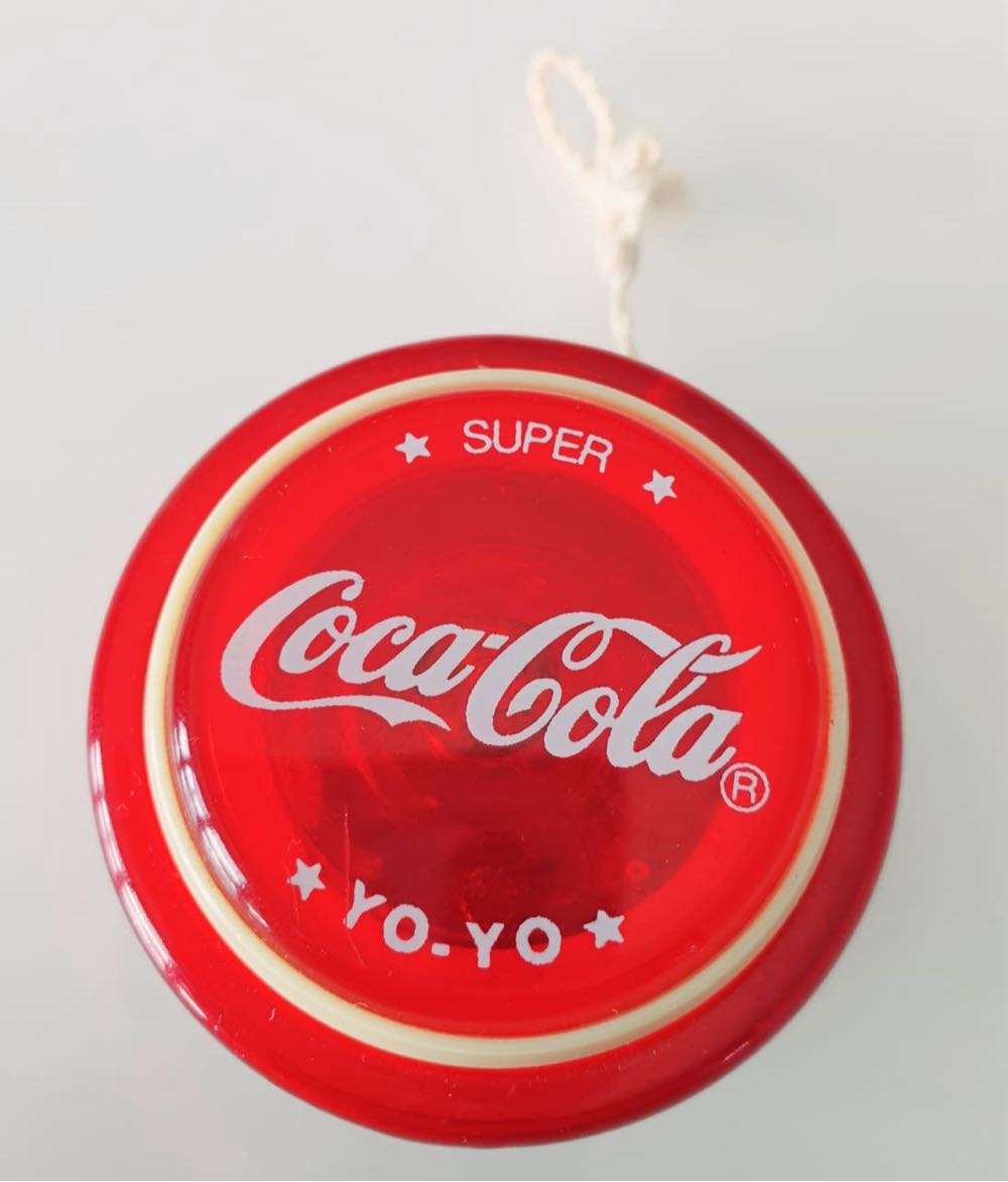 STUNNING BRIGHT RED VINTAGE YO YO - COCA COLA - RARE ITEM