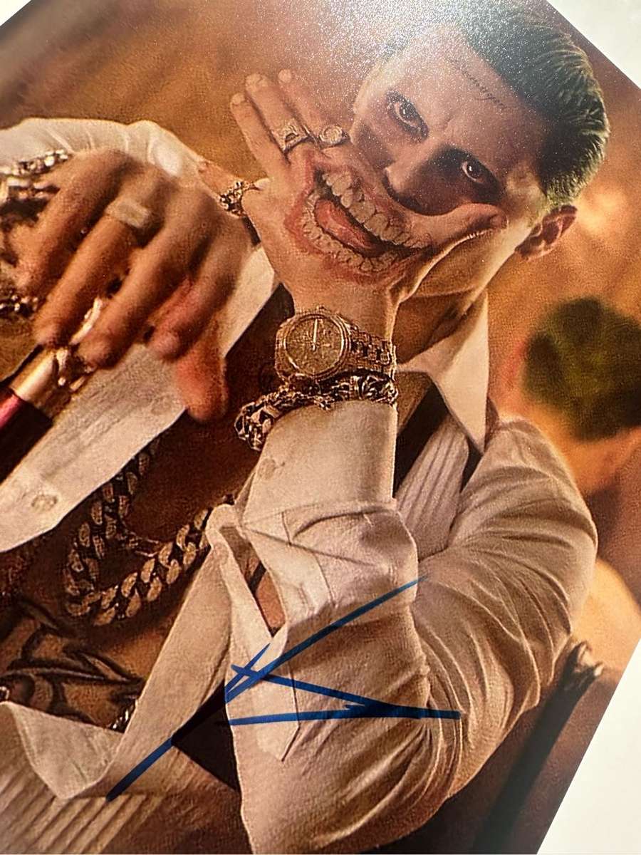 JARED LETO "JOKER" -  AUTHENTIC AUTOGRAPH - 100% ORIGINAL - WITH COA