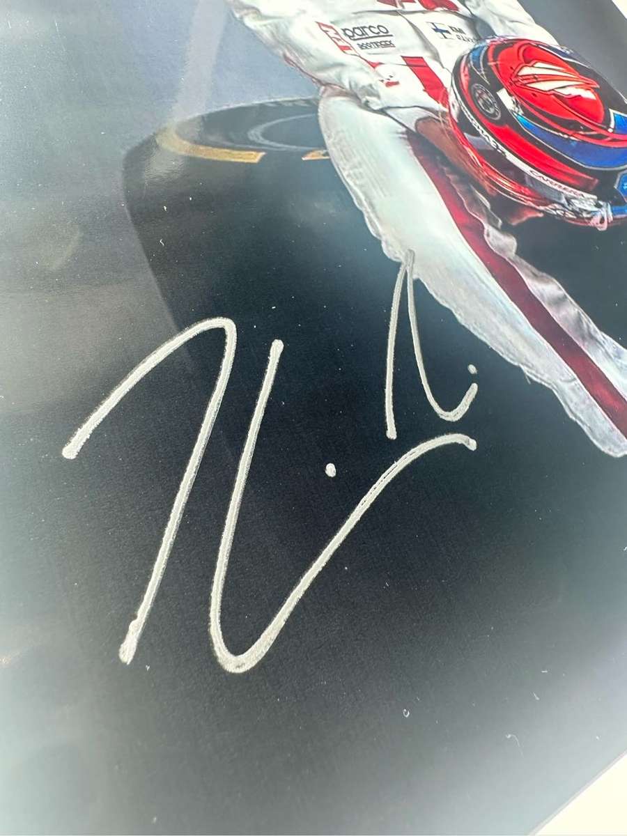 KIMI RAIKKONEN -  AUTHENTIC AUTOGRAPH - 100% ORIGINAL - WITH COA