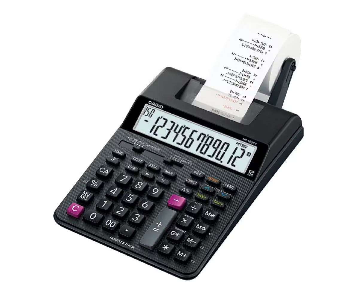 CASIO HR-100RC Compact Printing Calculator