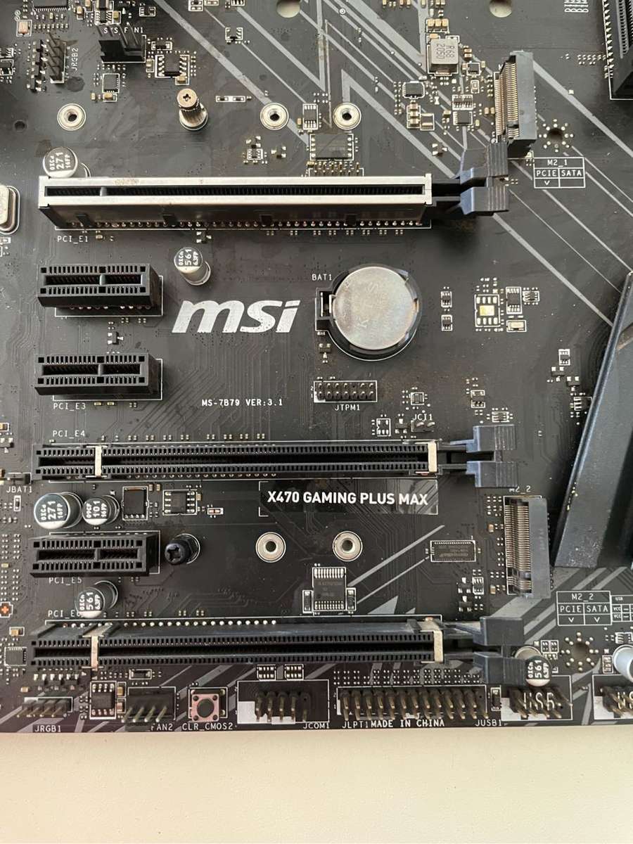 MSI X470 Gaming Plus Max Motherboard**2 x NVME/M.2 SSD Slots**