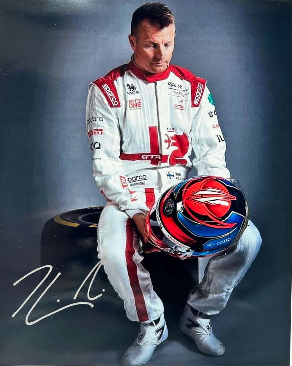KIMI RAIKKONEN -  AUTHENTIC AUTOGRAPH - 100% ORIGINAL - WITH COA