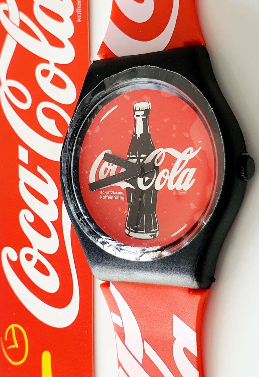 VINTAGE COCA COLA - COKE WATCH - SWATCH STYLE  - TOP COLLECTIBLE