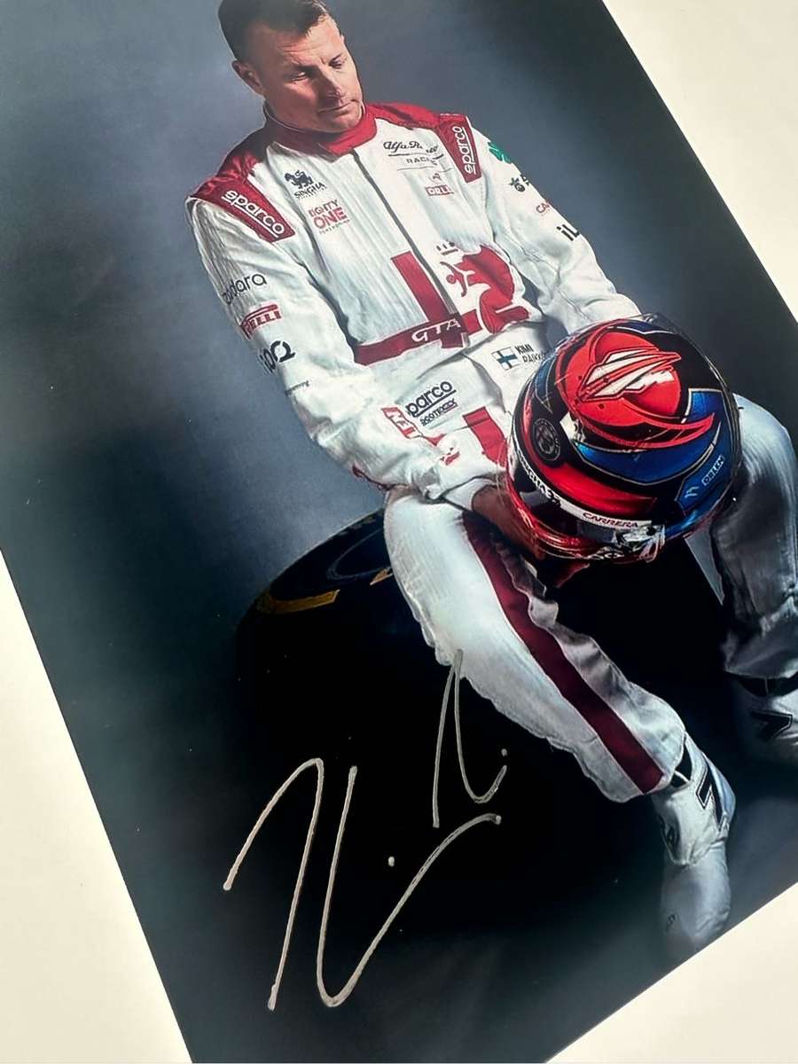 KIMI RAIKKONEN -  AUTHENTIC AUTOGRAPH - 100% ORIGINAL - WITH COA