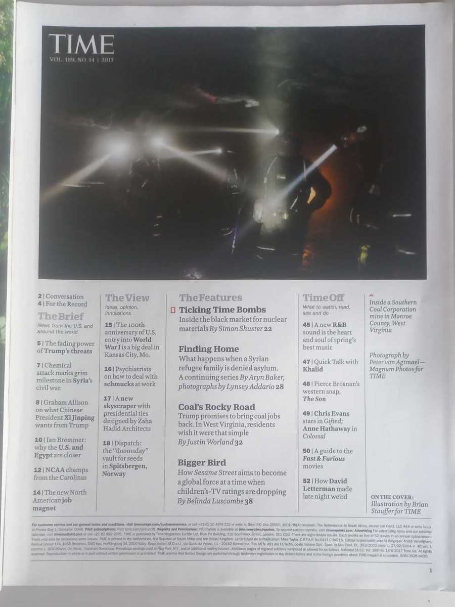 Time magazine April 17, 2017