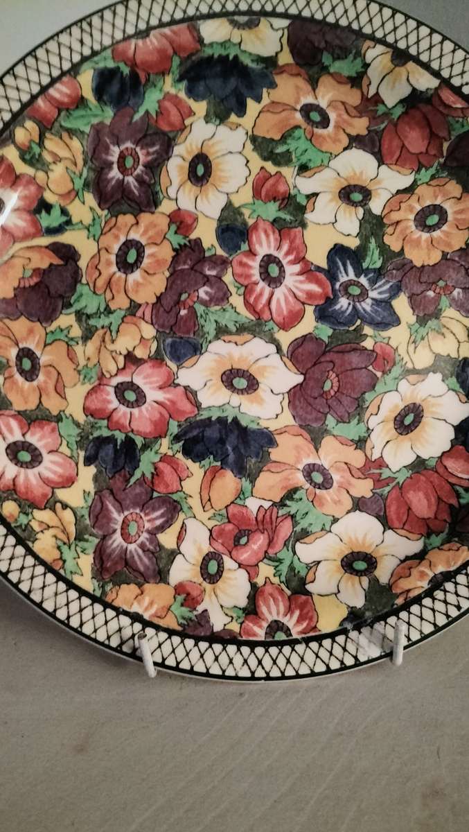 Royal Doulton Persian Anemone Rack Plate C 1938