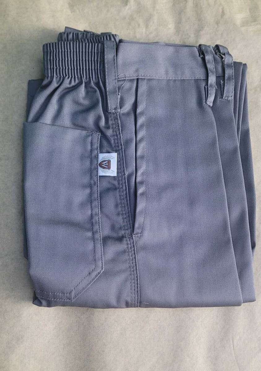 Size 28 Quality Grey Khaki Triple-Stitched Work PANTS ONLY (Bid Per Piece)