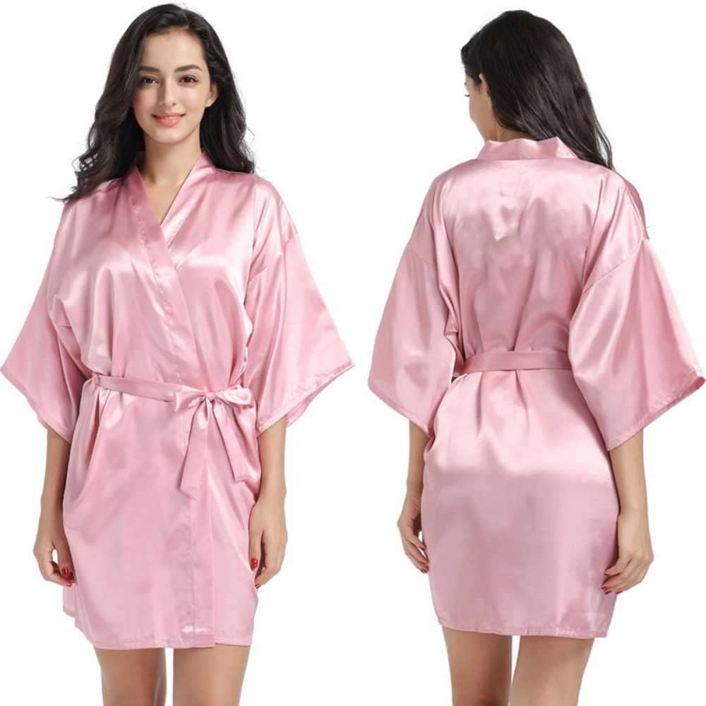 Bridal satin robes Satin gown silk robe brides maid robe#local stock#