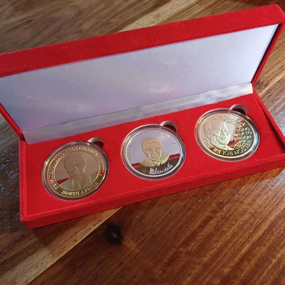 Mandela Coin Set (Gold & Silver Plated)