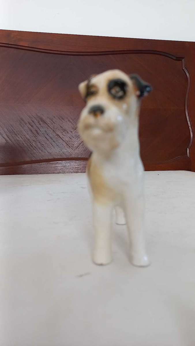 Arthur Bowker collectable  Terrier dog ornament  - made in England