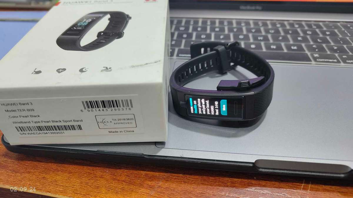 Huawei Band 3 Fitness Tracker Watch Pearl Black