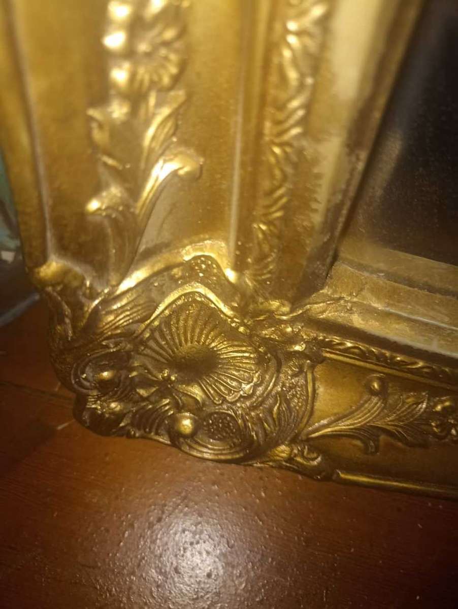 Patterned Gilded Vintage Mirror