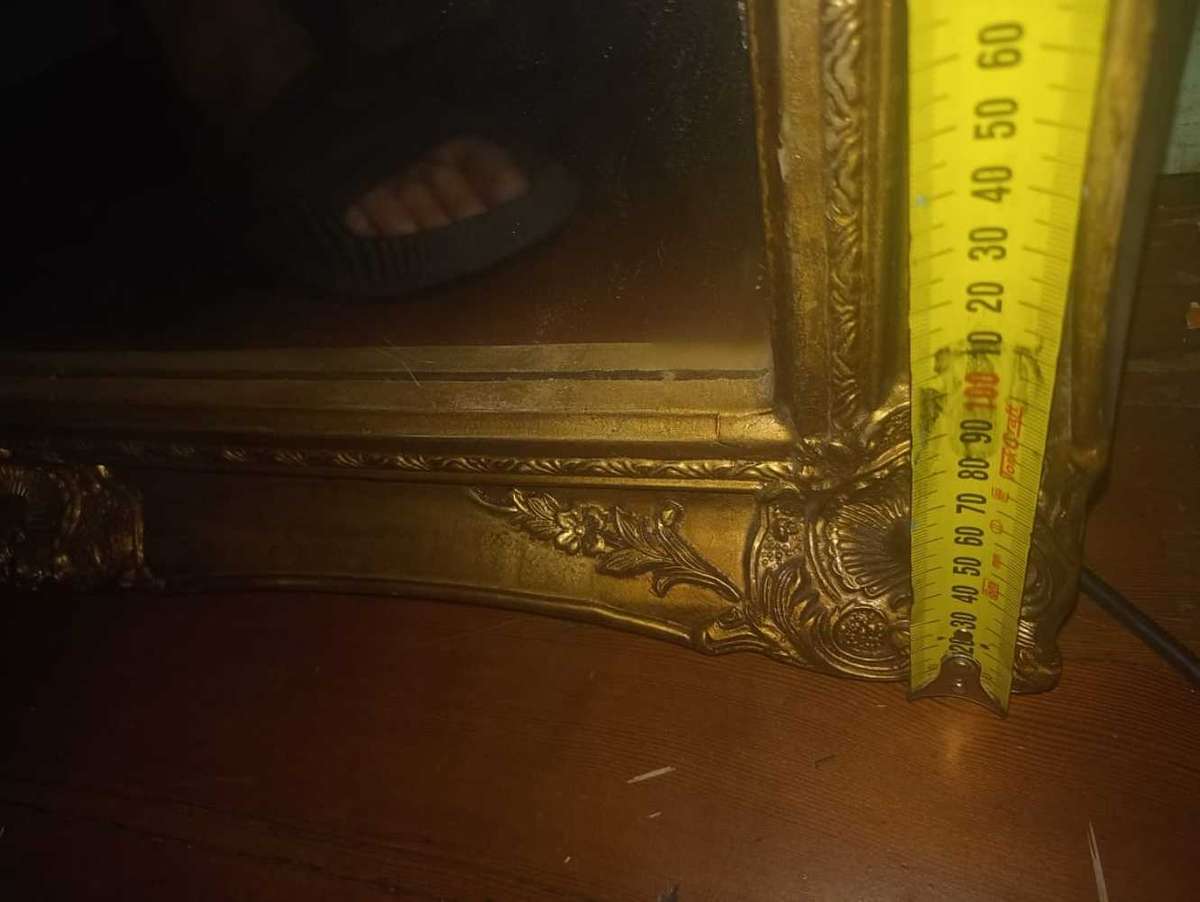 Patterned Gilded Vintage Mirror