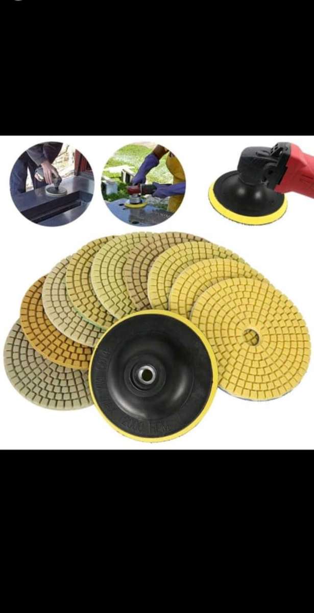 10pcs 4 Inch Diamond Polishing Pads Set Wet Dry Polishing Pad Kit