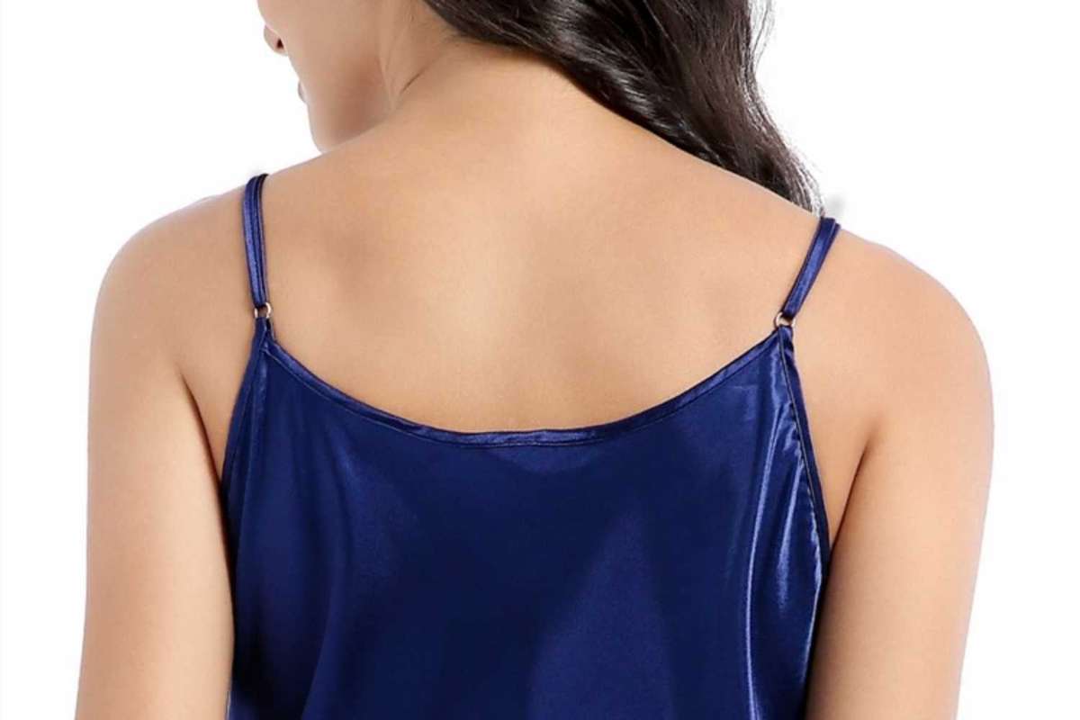 satin long dress lingerie